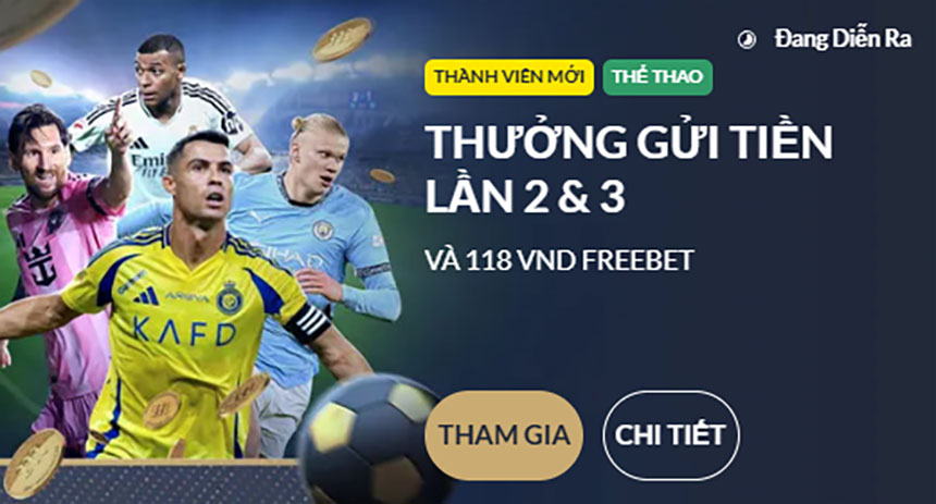 Read more about the article Thưởng GỬI TIỀN LẦN 2 & 3 cho sảnh thể thao M88 