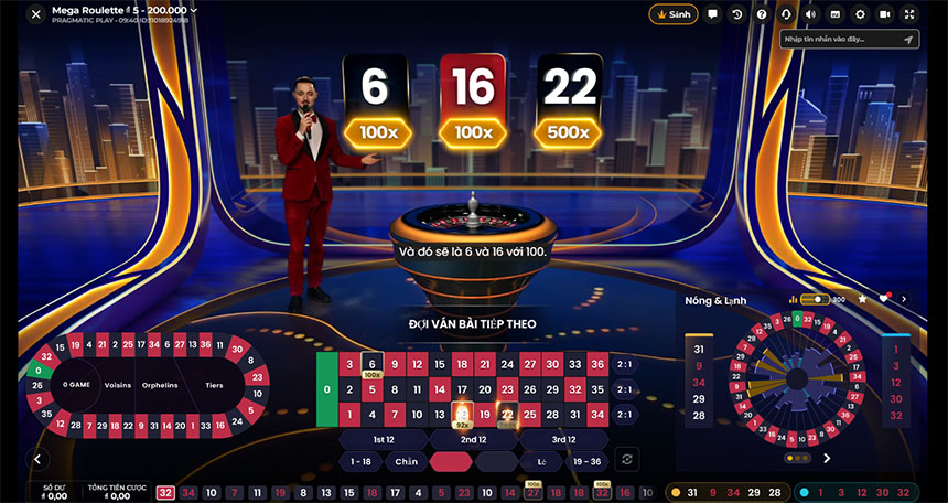 Tìm hiểu trò chơi Mega Roulette trực tuyến